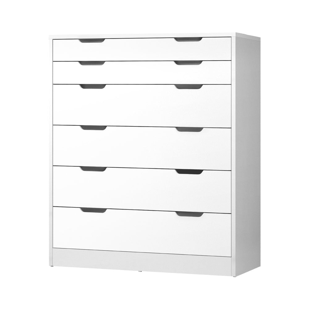 6 Chest of Drawers Tallboy Storage Cabinet Dresser Bedroom