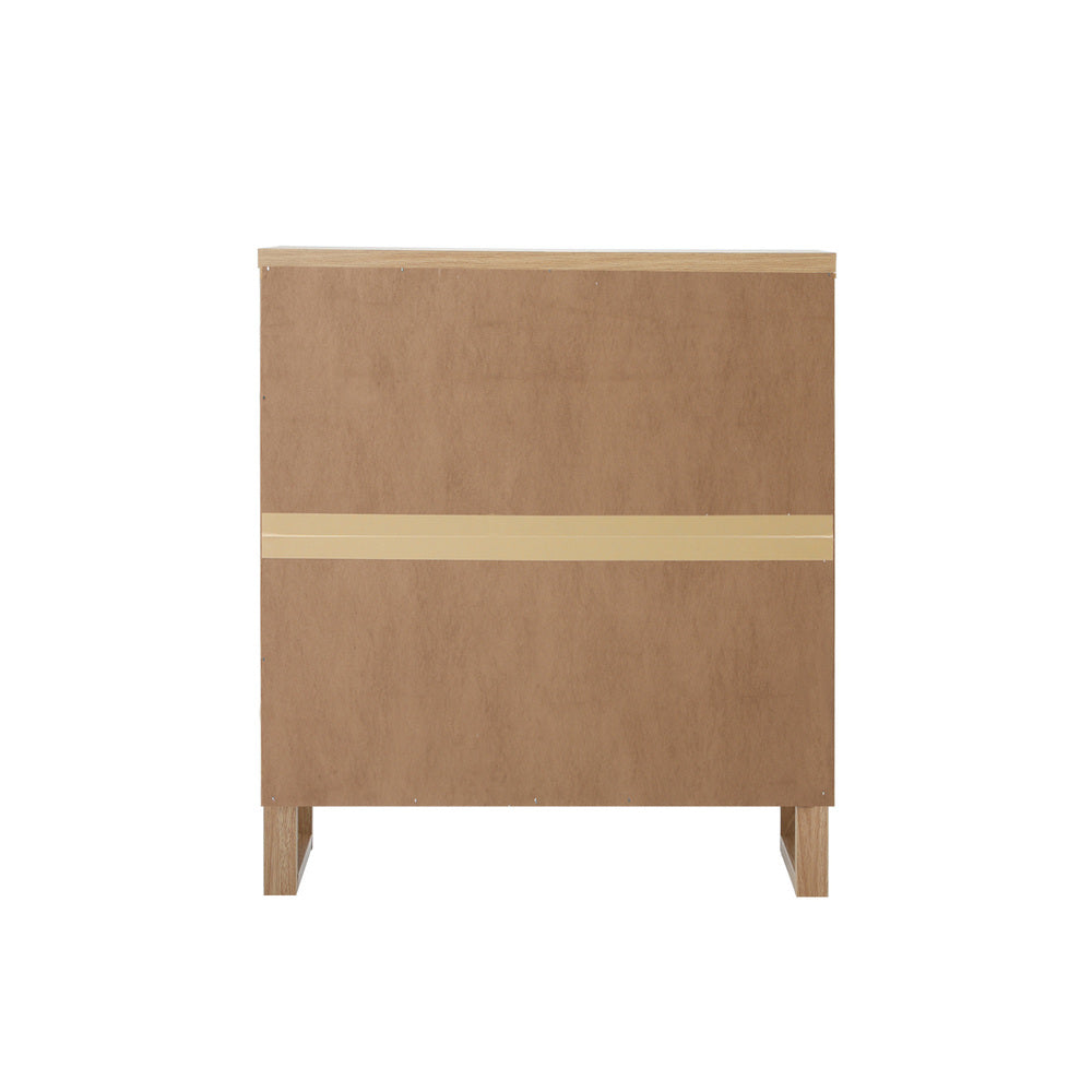 5 Drawer Tallboy Dresser Natural Wood Bedroom | Simpledeals