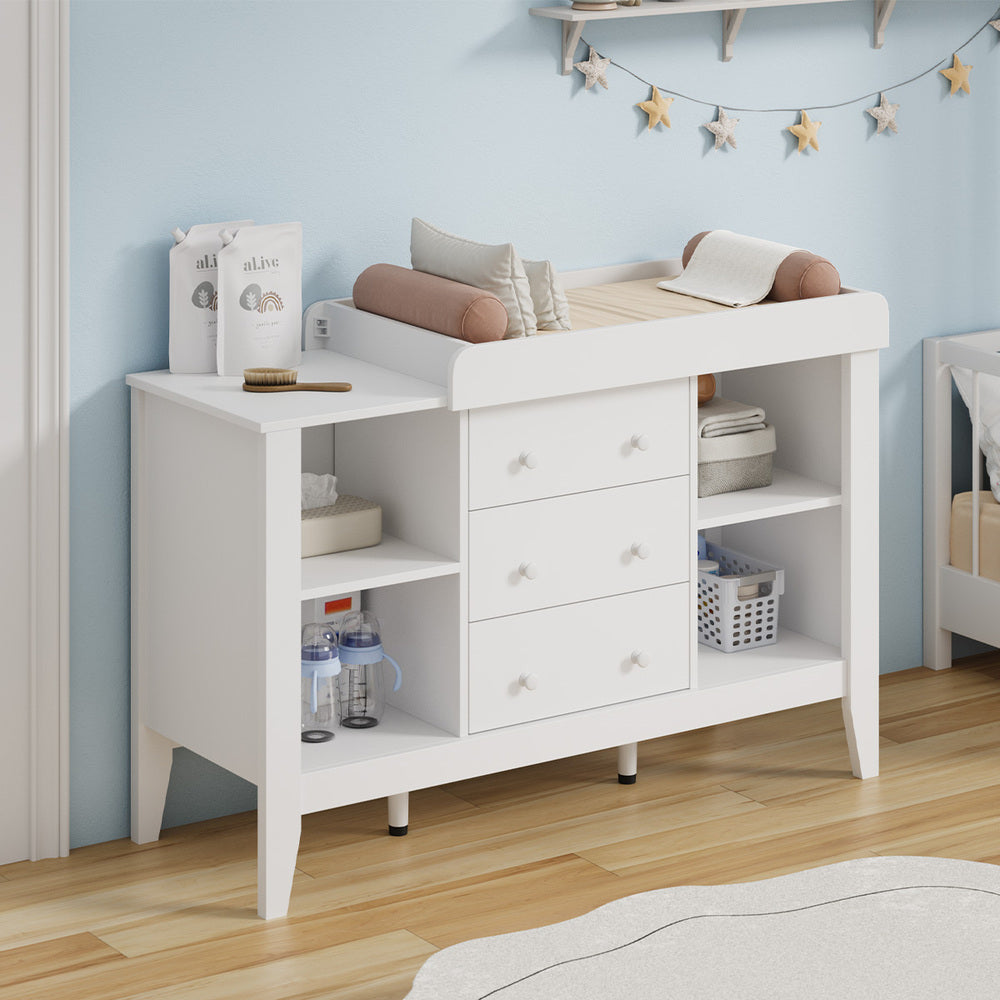 Baby Changing Table Chest of Drawers Cabinet Nursery Furniture