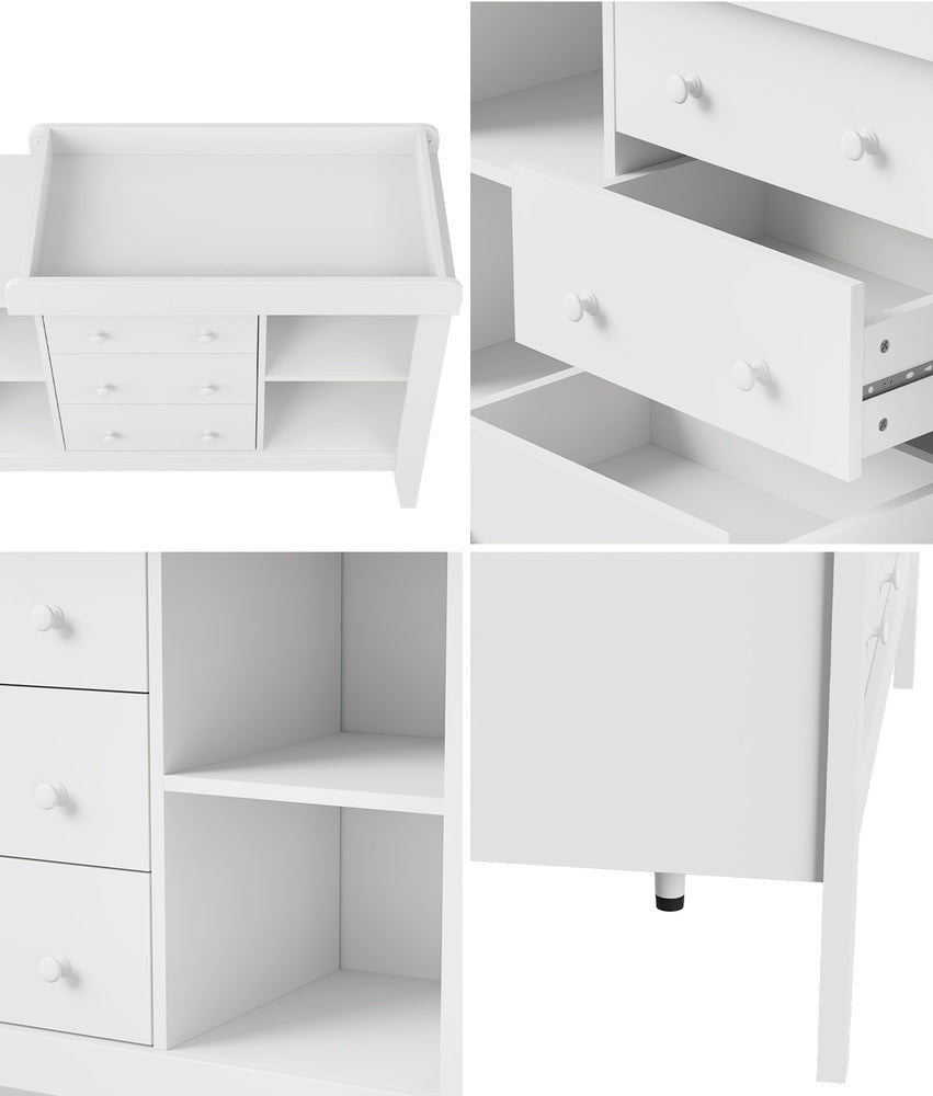 Baby Changing Table Chest of Drawers Cabinet Nursery Furniture