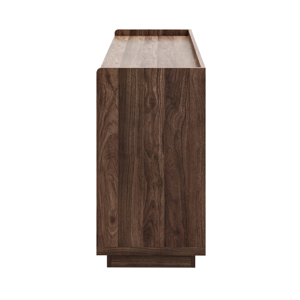 Chest Of Drawers Walnut Lowboy 120x39.5x73cm