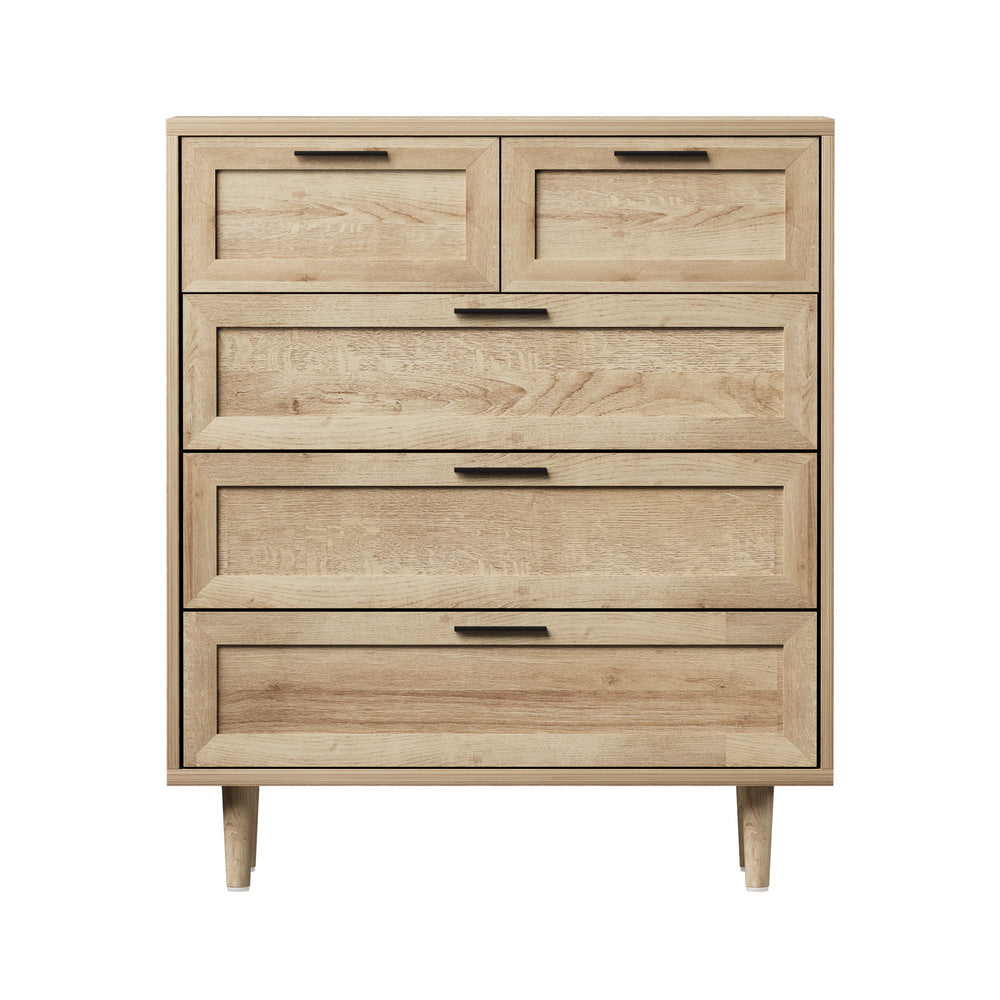 Chest of Drawers and 2 Bedside Tables Bedroom Set
