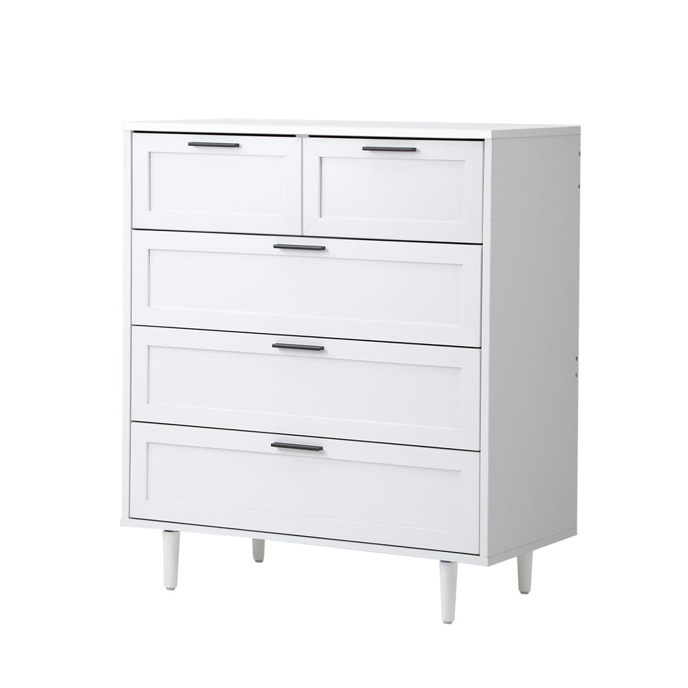 5/6/7 Chest of Drawers Dresser Tallboy Natural/White