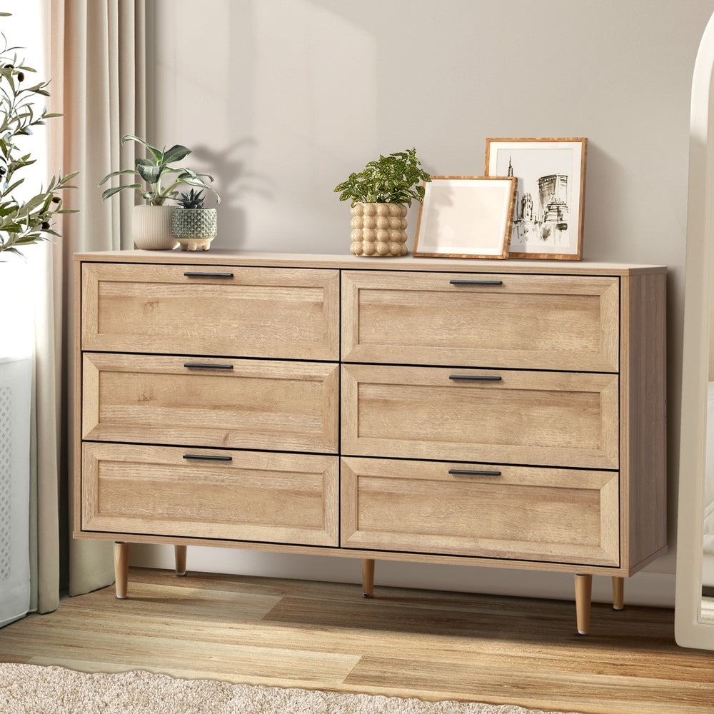 5/6/7 Chest of Drawers Dresser Tallboy Natural/White