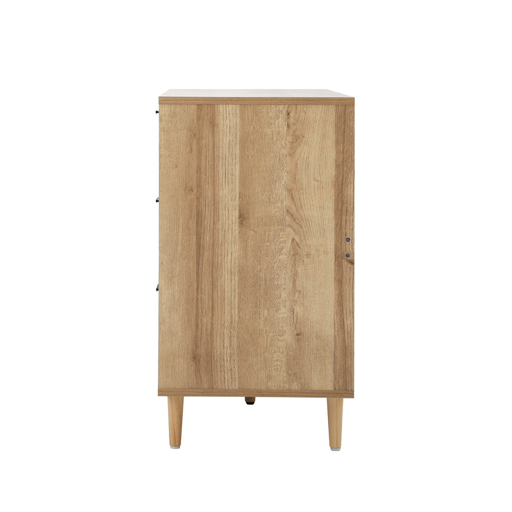 Chest of Drawers and 2 Bedside Tables Bedroom Set