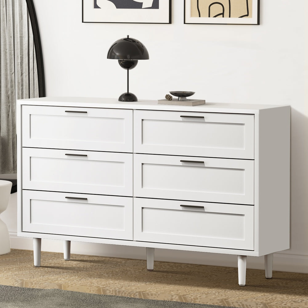 5/6/7 Chest of Drawers Dresser Tallboy Natural/White