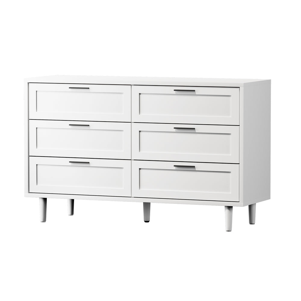 5/6/7 Chest of Drawers Dresser Tallboy Natural/White
