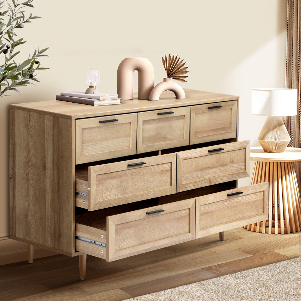 5/6/7 Chest of Drawers Dresser Tallboy Natural/White
