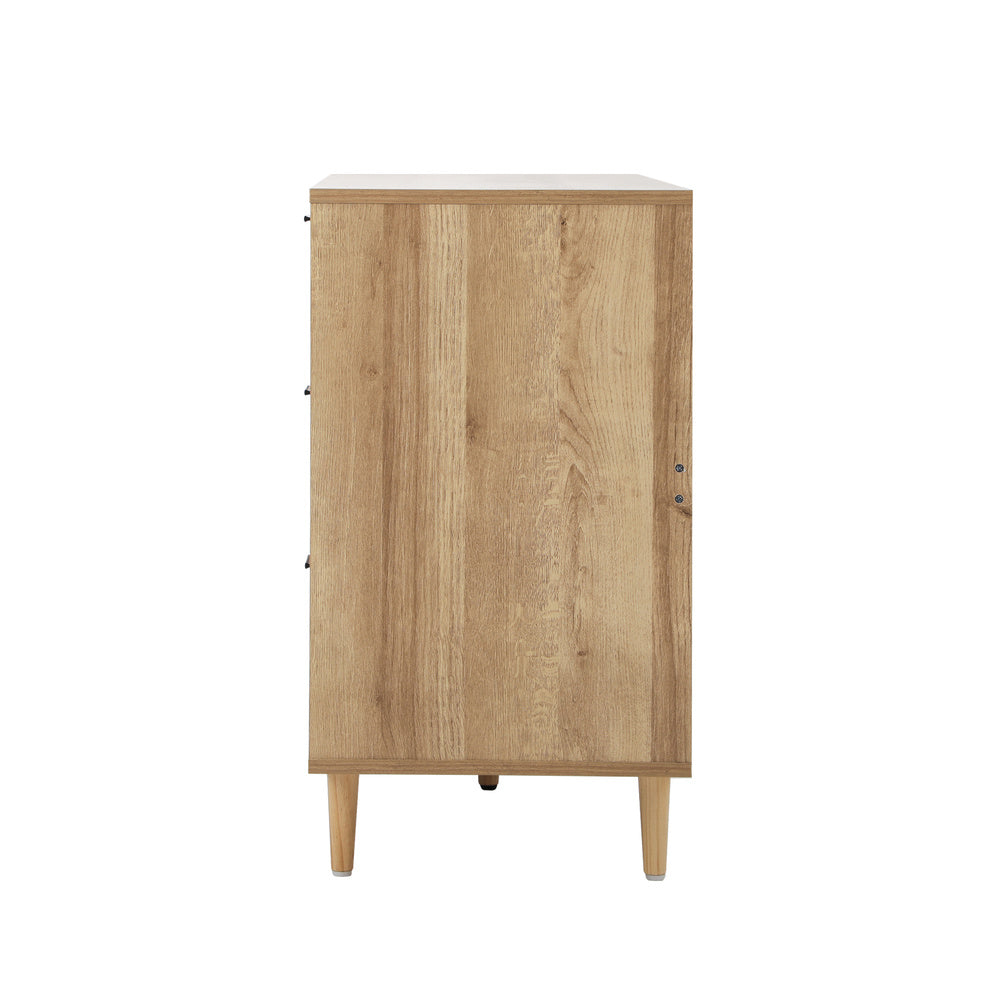 Chest of Drawers and 2 Bedside Tables Bedroom Set