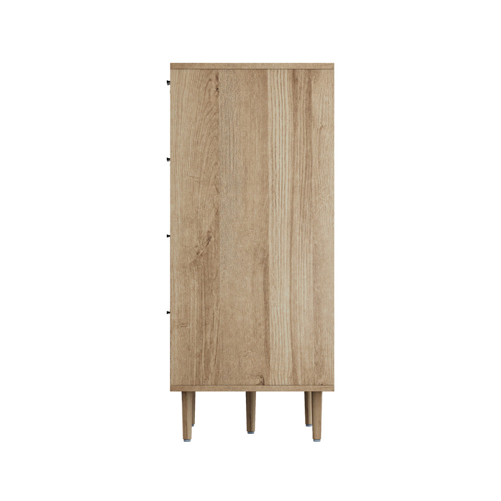 8 Drawer Tallboy Dresser Natural Wood | Simpledeals