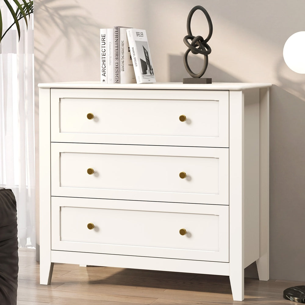 White Chest Of Drawers Storage 80x39.5x75cm