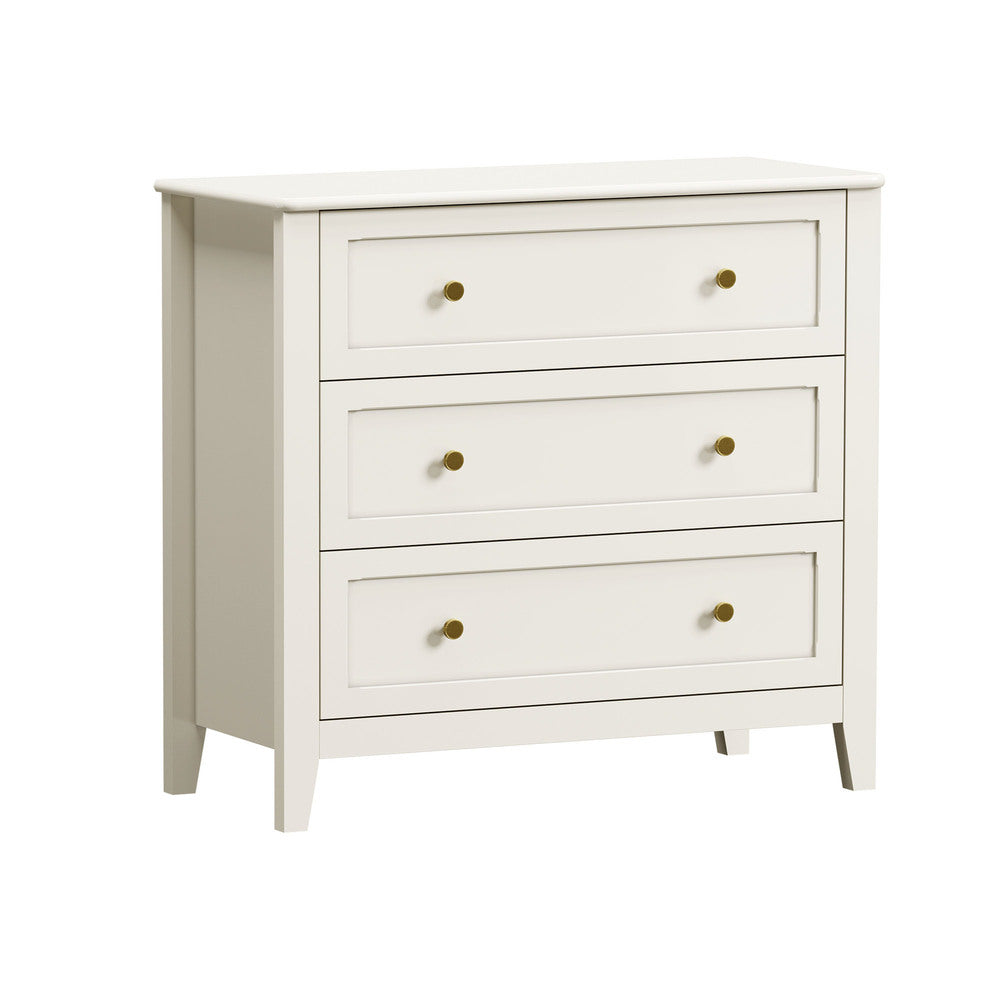 White Chest Of Drawers Storage 80x39.5x75cm