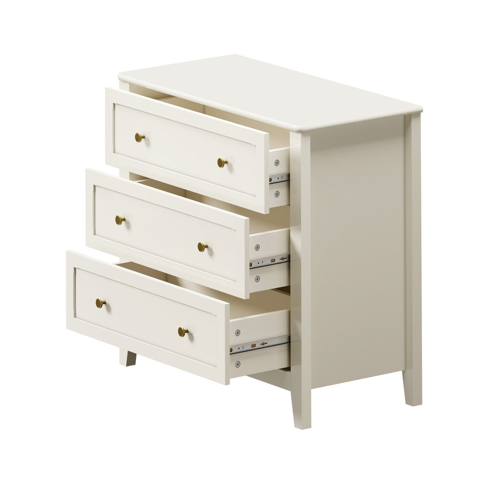 White Chest Of Drawers Storage 80x39.5x75cm