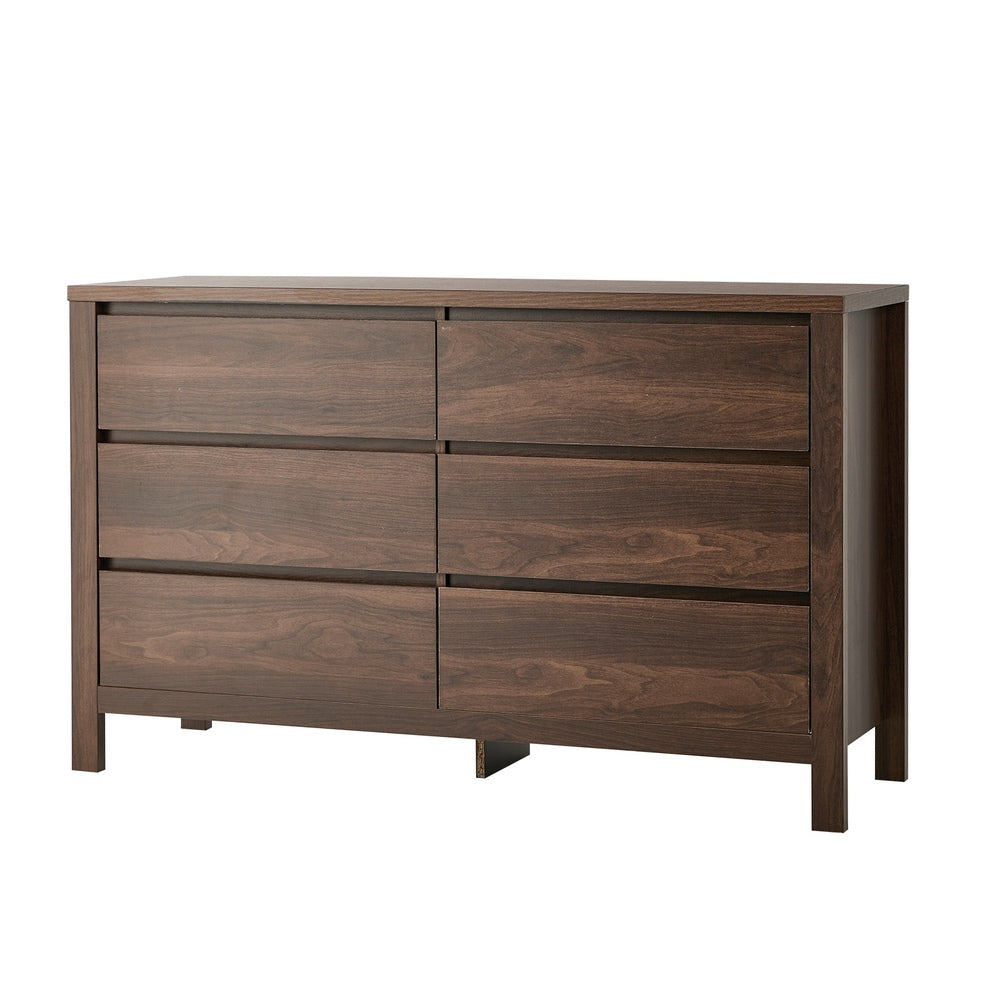 Chest Of Drawers Walnut Handle-Free 120x39x75cm