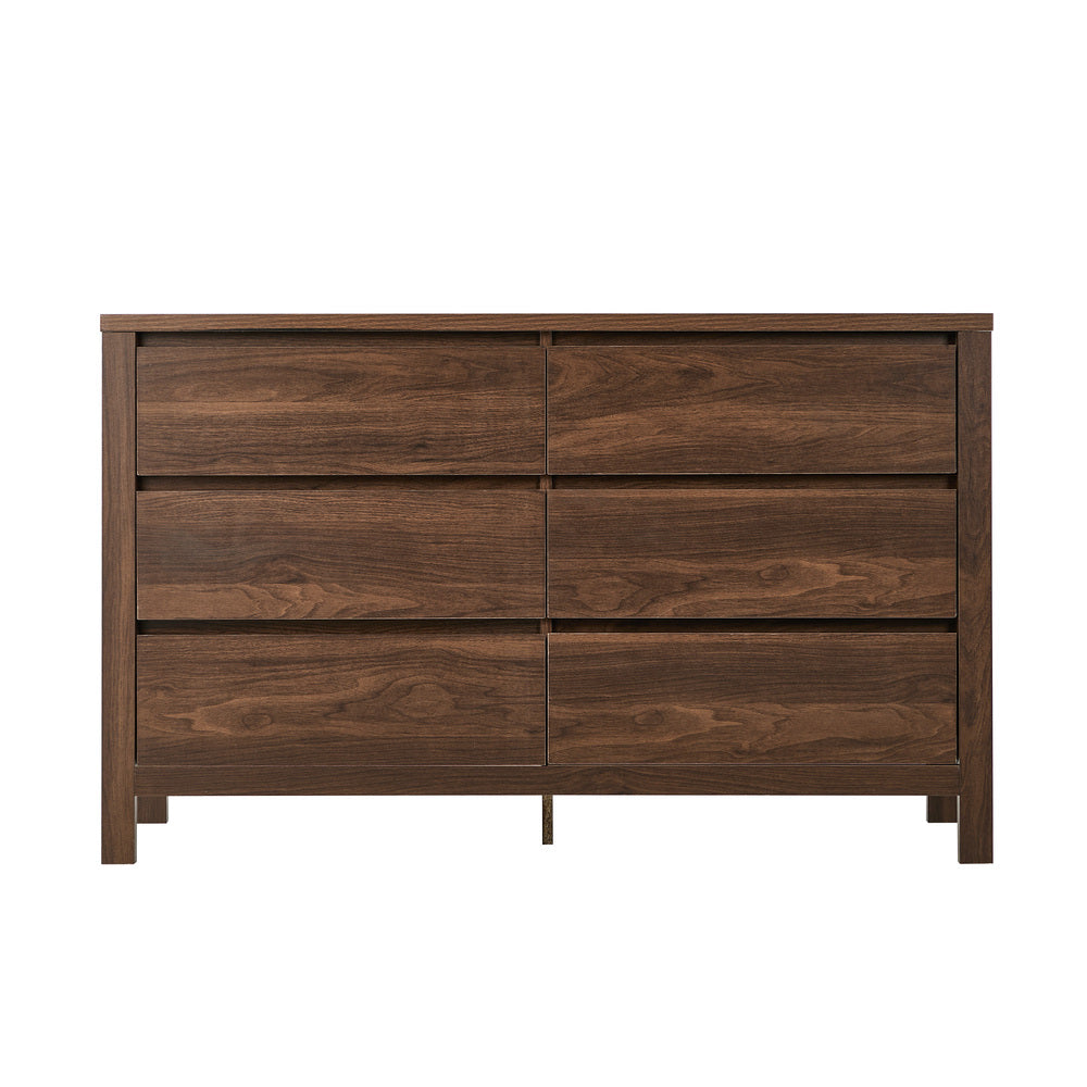 Chest Of Drawers Walnut Handle-Free 120x39x75cm