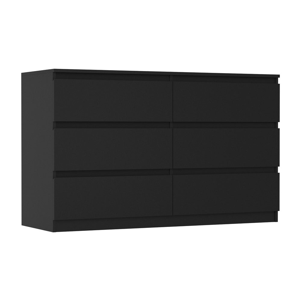 6 Chest of Drawers and Bedside Table Cabinet Bedroom Set