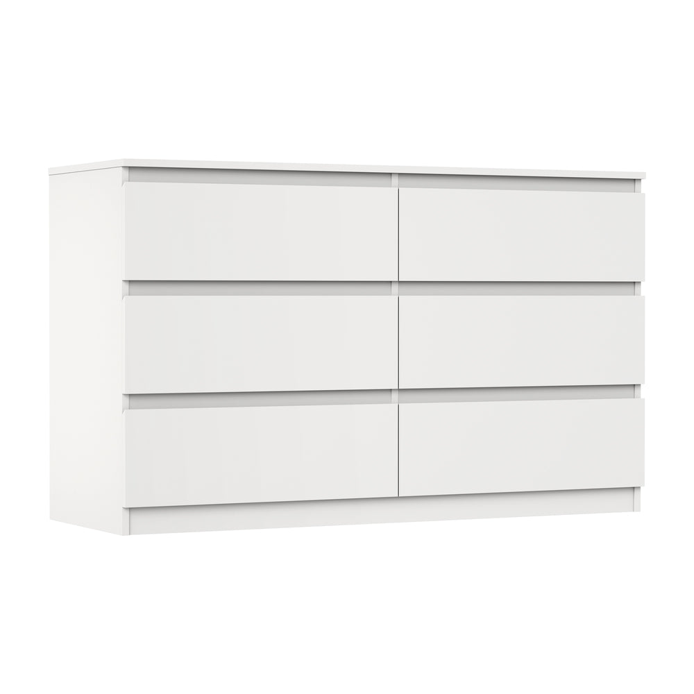 6 Chest of Drawers and Bedside Table Cabinet Bedroom Set