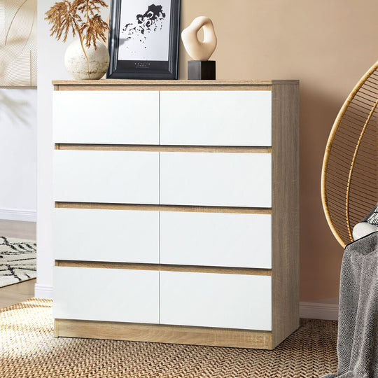 Versatile and Chic: White Wooden Dresser Table with