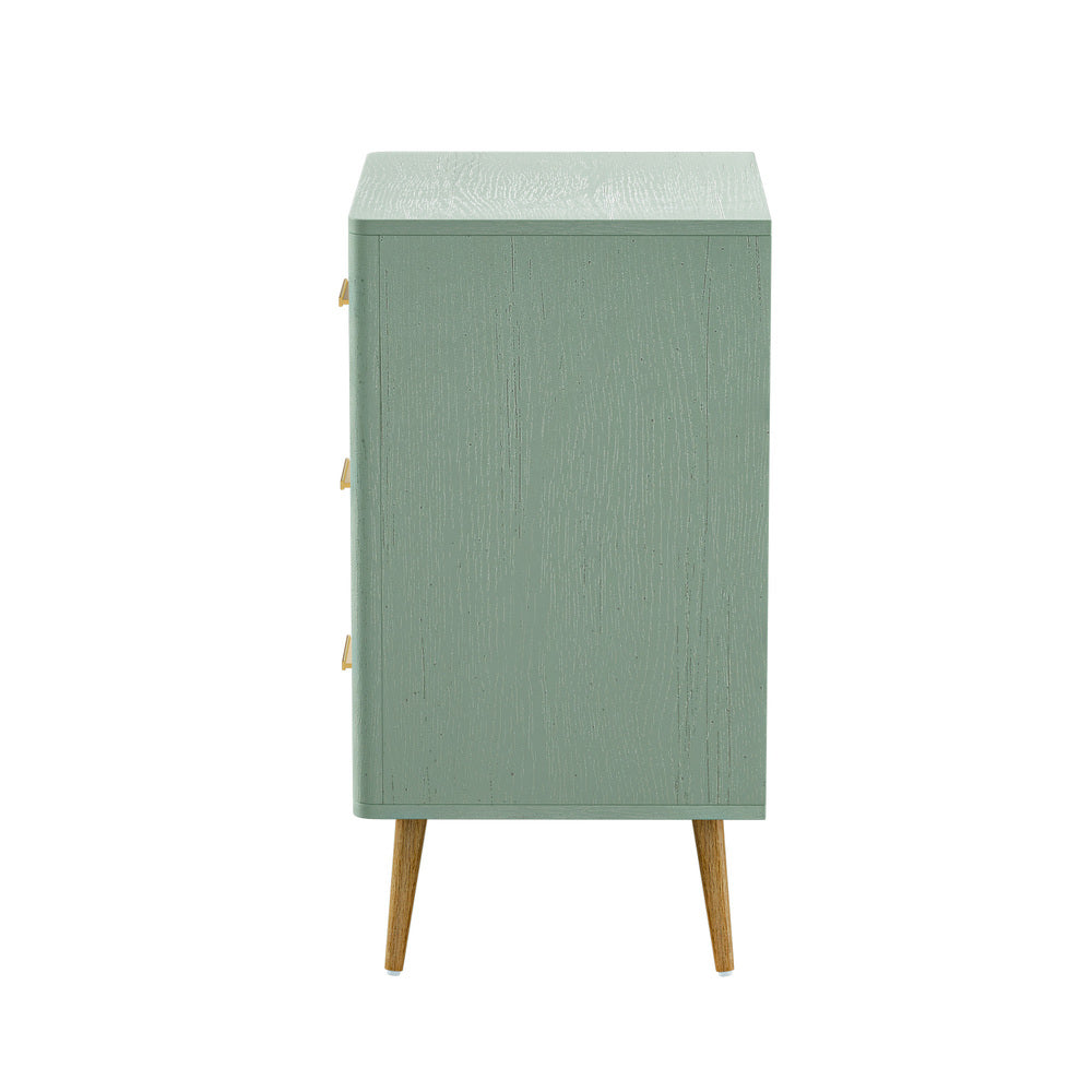 3 Chest of Drawers Tallboy Green