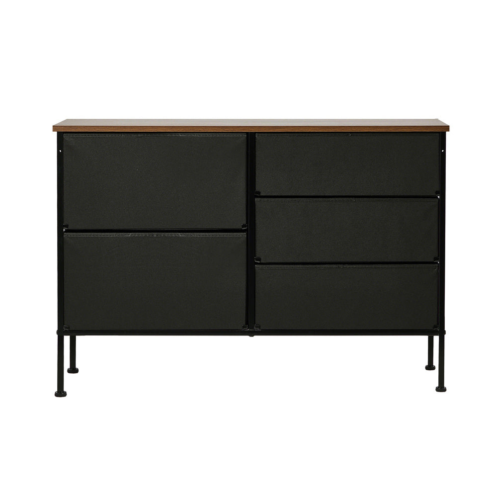 Lowboy 5 Chest Of Drawers Cabinet Retro