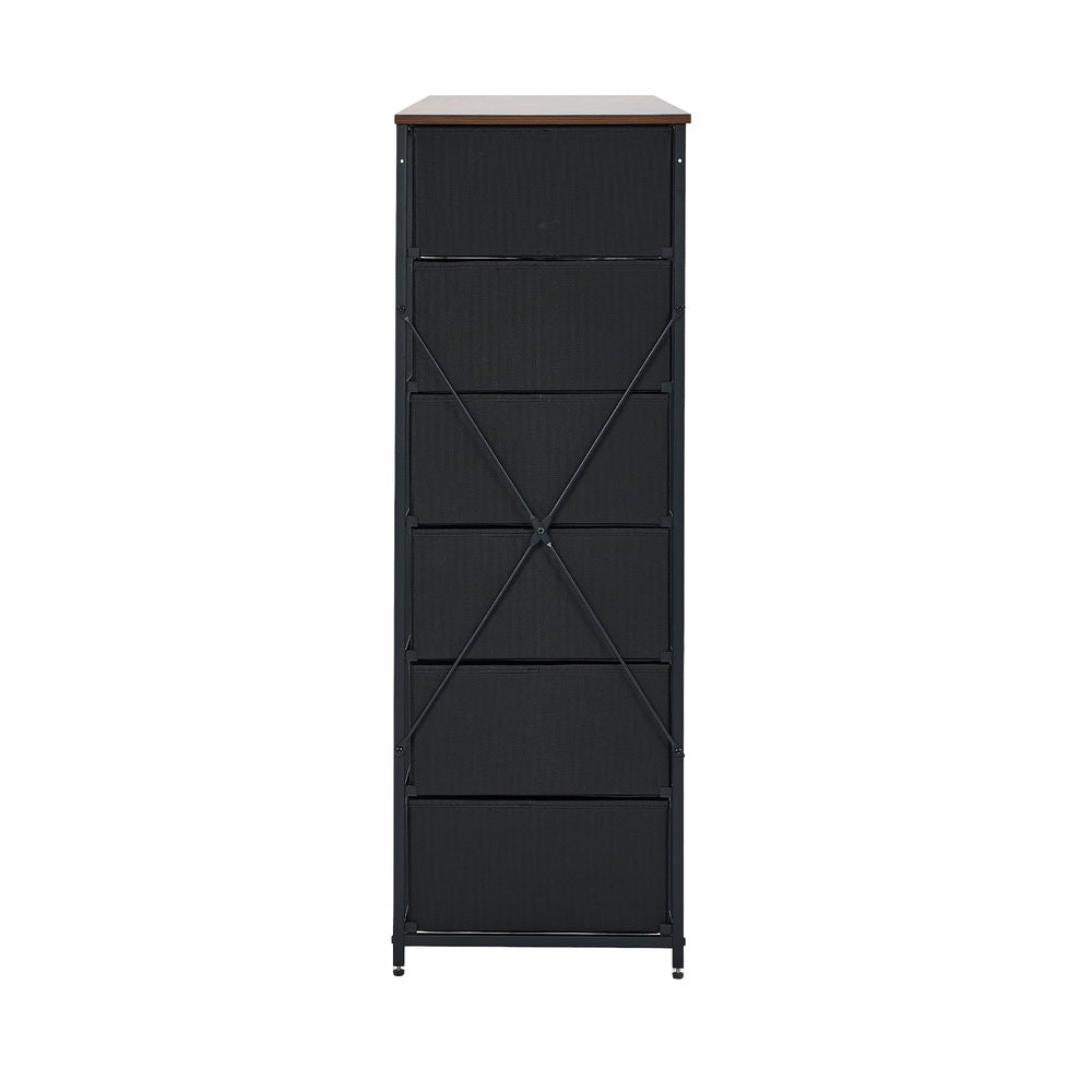 8 6 &9-Drawer Chest Fabric Tallboy Retro Vintage Dresser Bedroom Storage Organizer, Fabric finish - photo 16