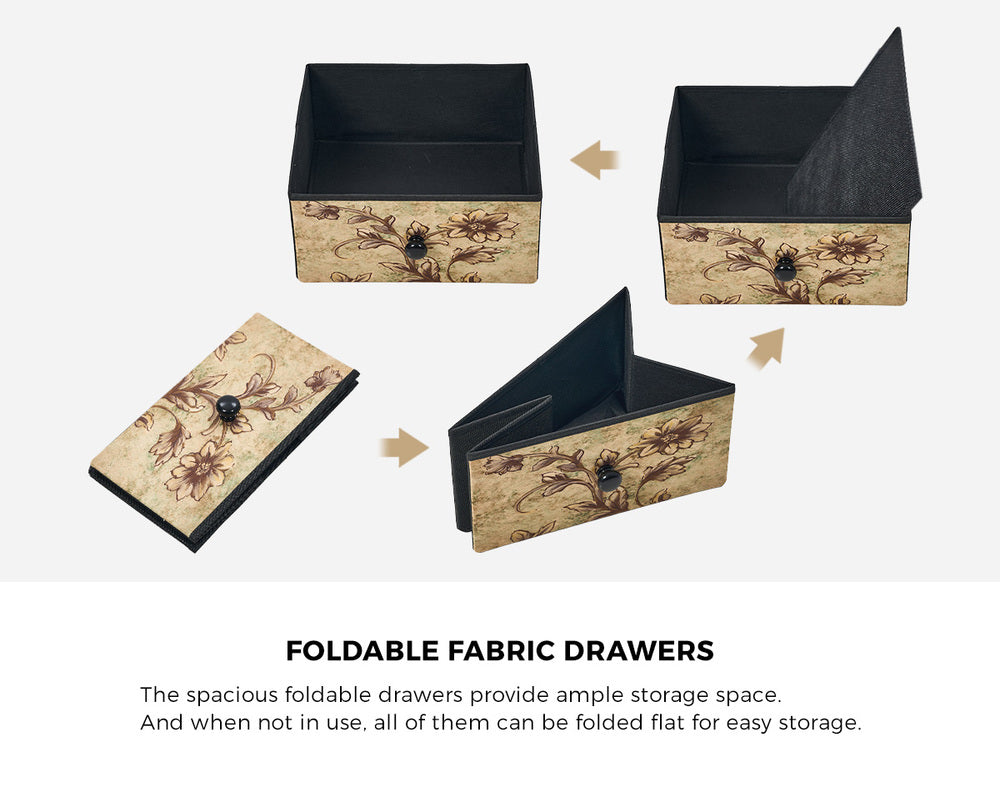 8 6 &9-Drawer Chest Fabric Tallboy Retro Vintage Dresser Bedroom Storage Organizer | Chest of Drawers - photo 13