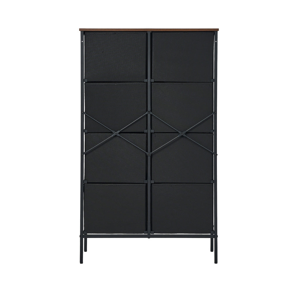 8 6 &9-Drawer Chest Fabric Tallboy Retro Vintage Dresser Bedroom Storage Organizer | Chest of Drawers
