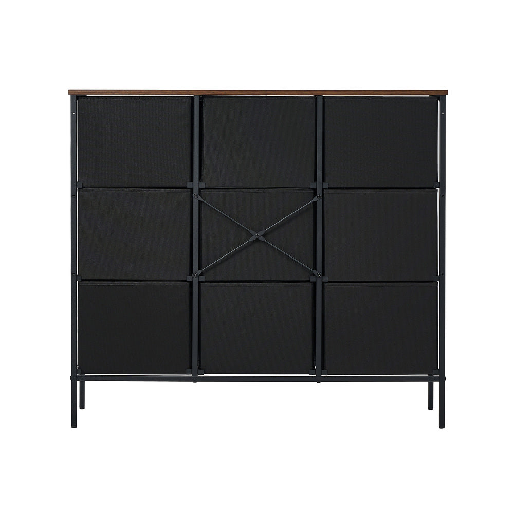 8 6 &9-Drawer Chest Fabric Tallboy Retro Vintage Dresser Bedroom Storage Organizer, Fabric finish - photo 26