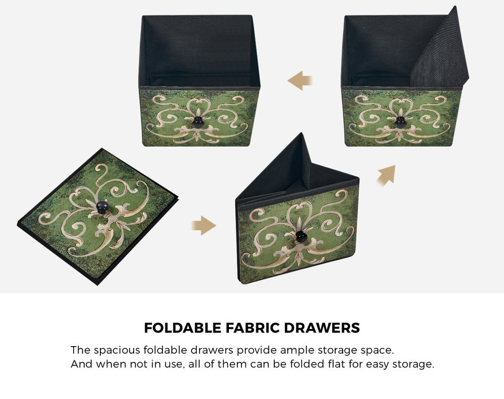 8 6 &9-Drawer Chest Fabric Tallboy Retro Vintage Dresser Bedroom Storage Organizer with Chest of Drawers - photo 27