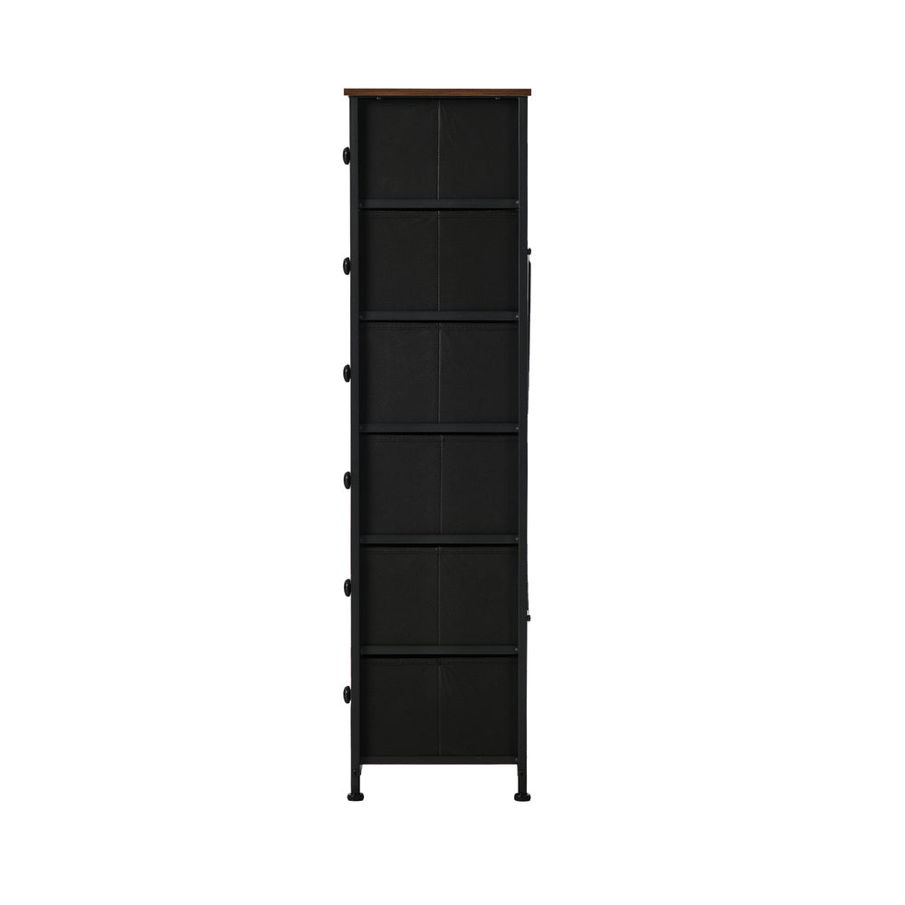 6 Drawer Retro Tallboy Fabric Storage | Simpledeals