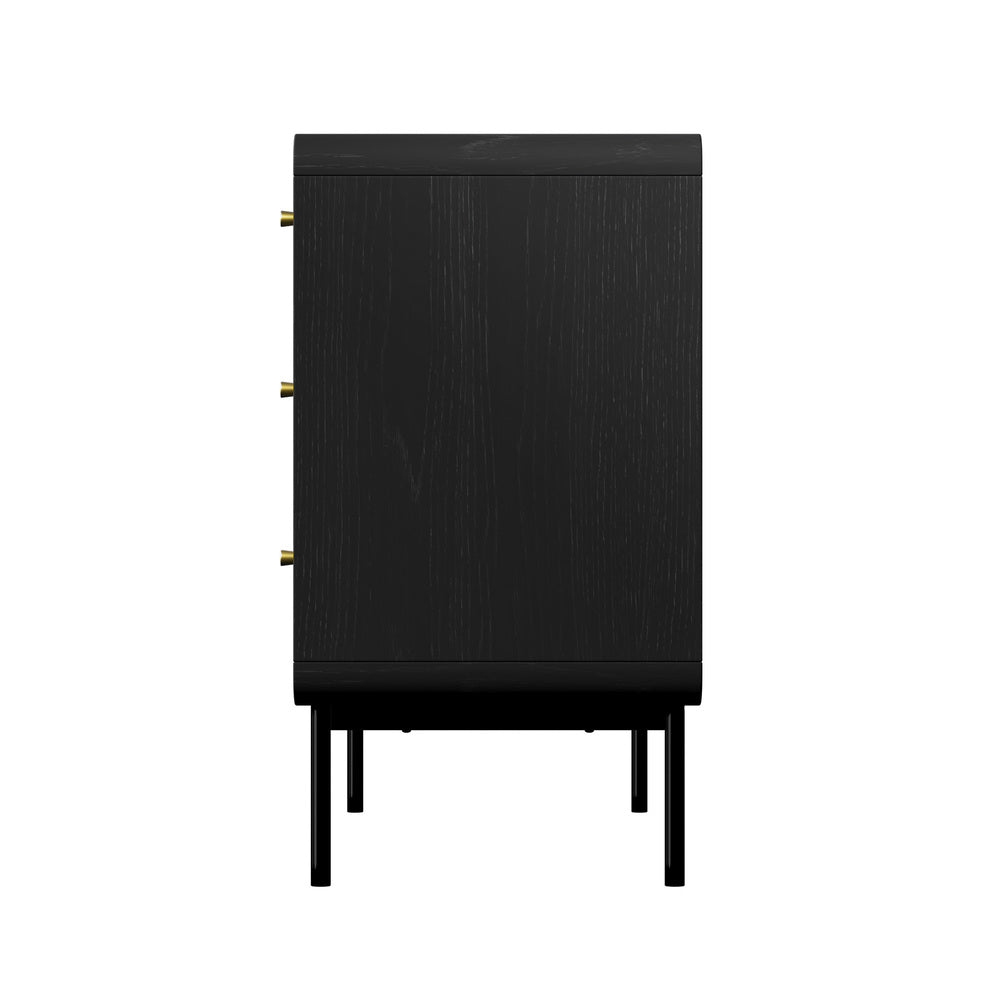 6-Drawer Chest of Drawers Tallboy Storage Cabinet Dresser Black