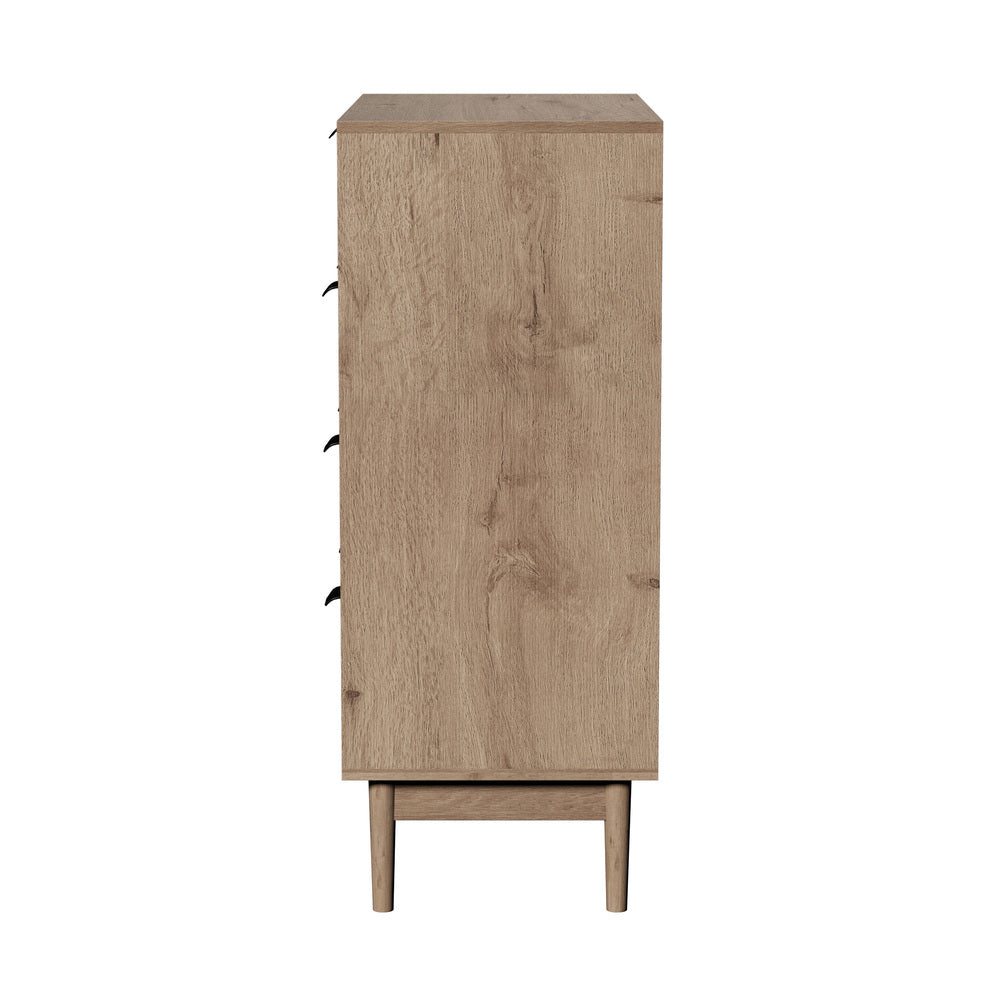 5 Drawer Tallboy Dresser Stripe Natural | Simpledeals