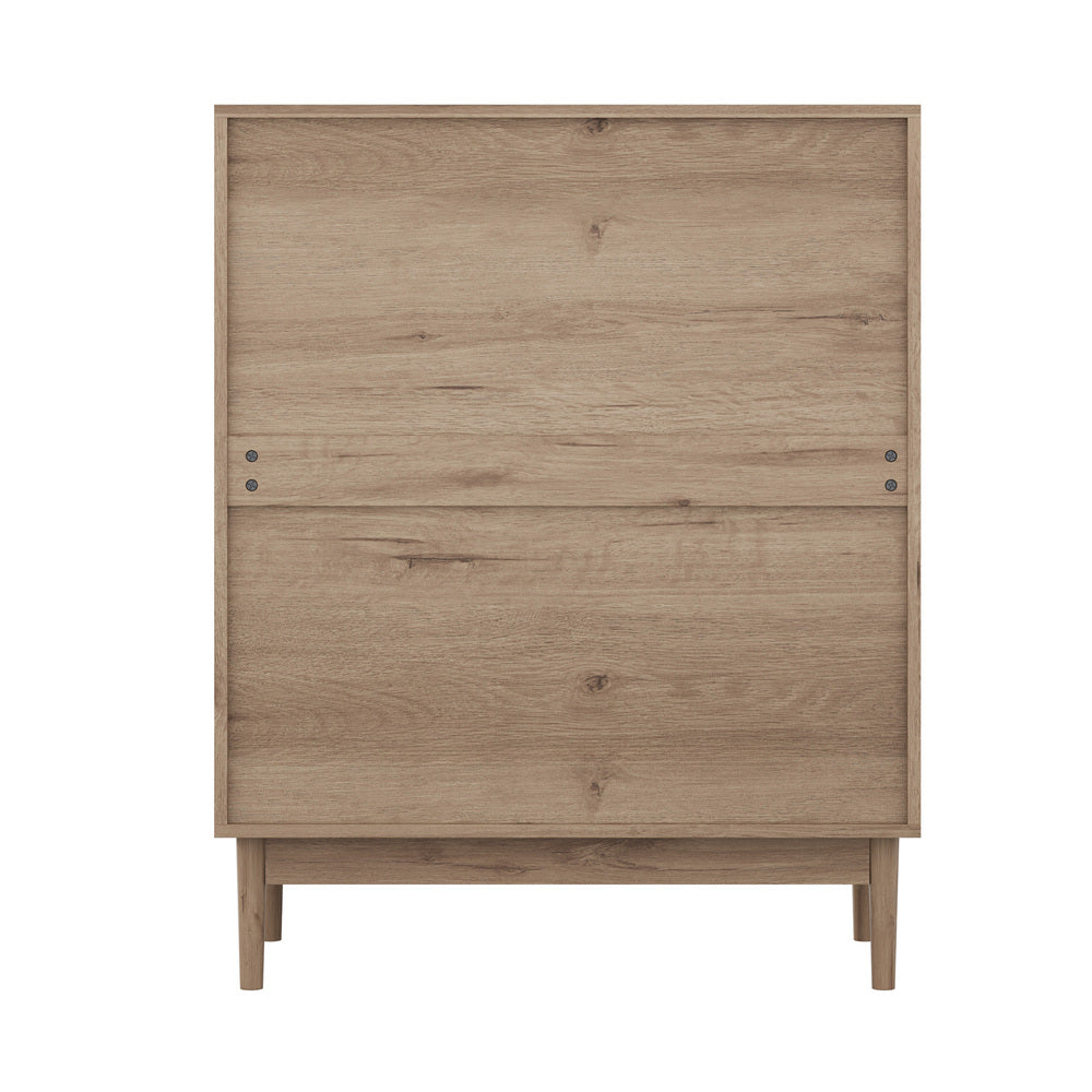 5 Drawer Tallboy Dresser Stripe Natural | Simpledeals