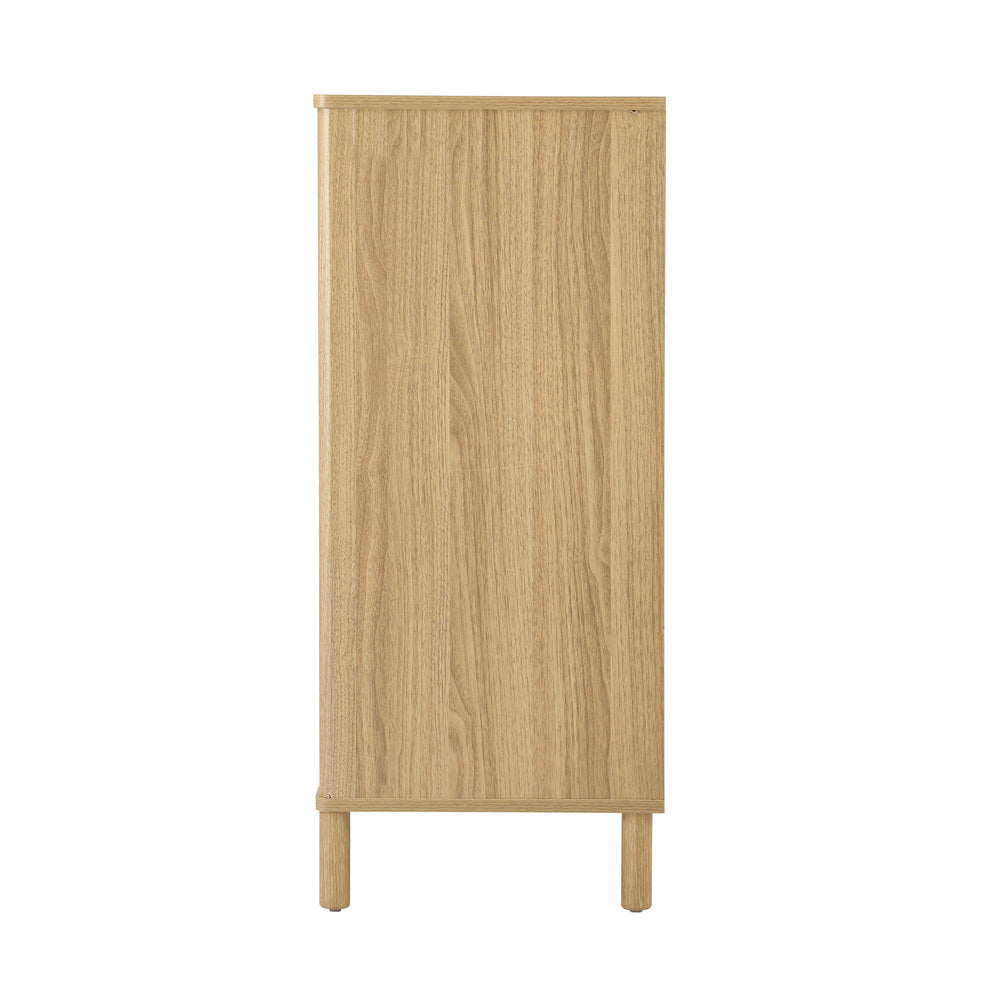 4 Chest of Drawers Rattan Dresser Natural