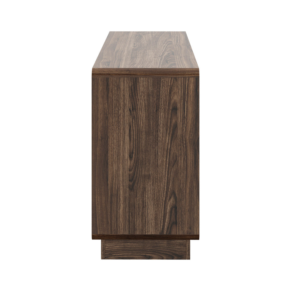 Chest Of Drawers Walnut Lowboy 120x39.5x71cm