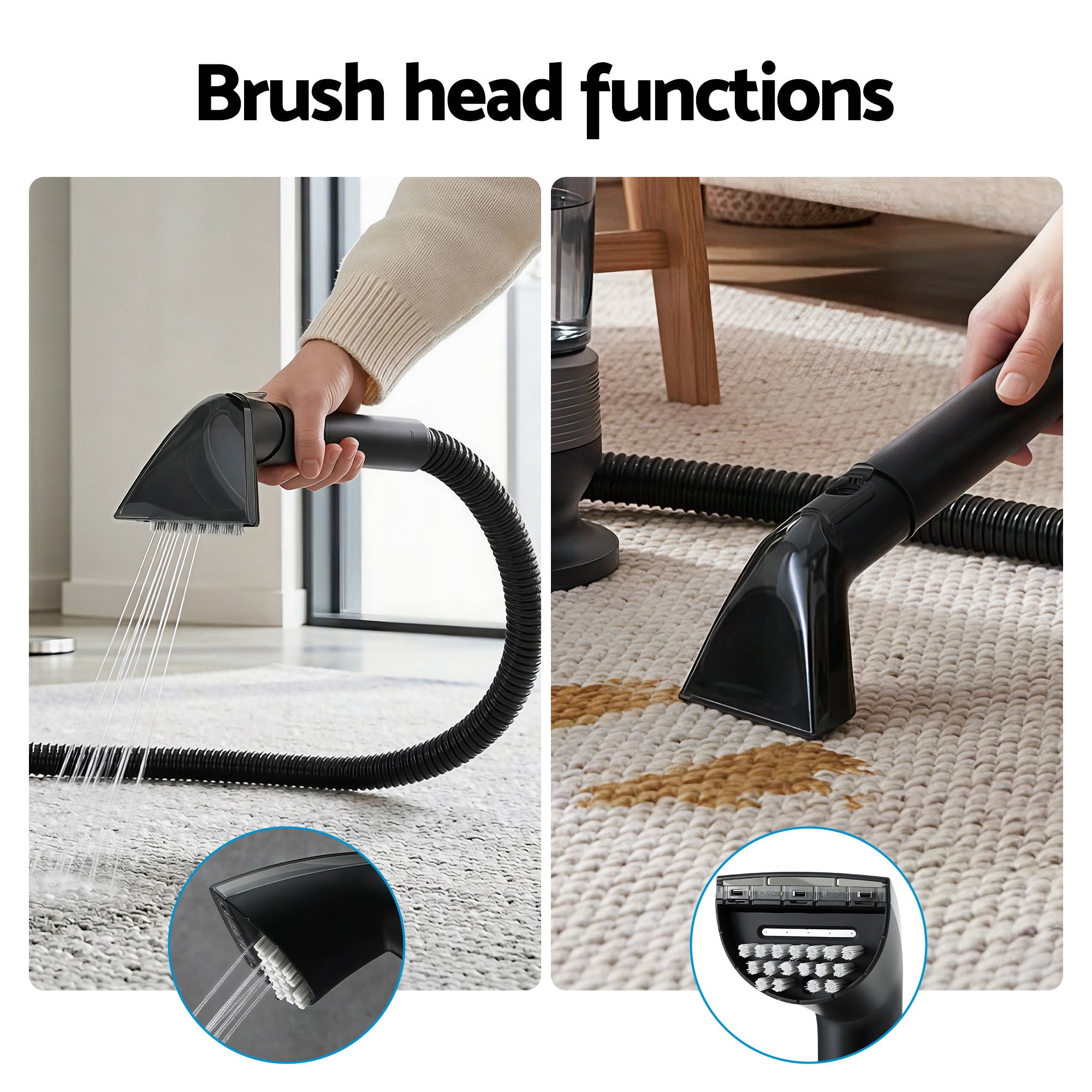1700W Handheld Carpet Washer Vacuum Cleaner with Rapid Heat