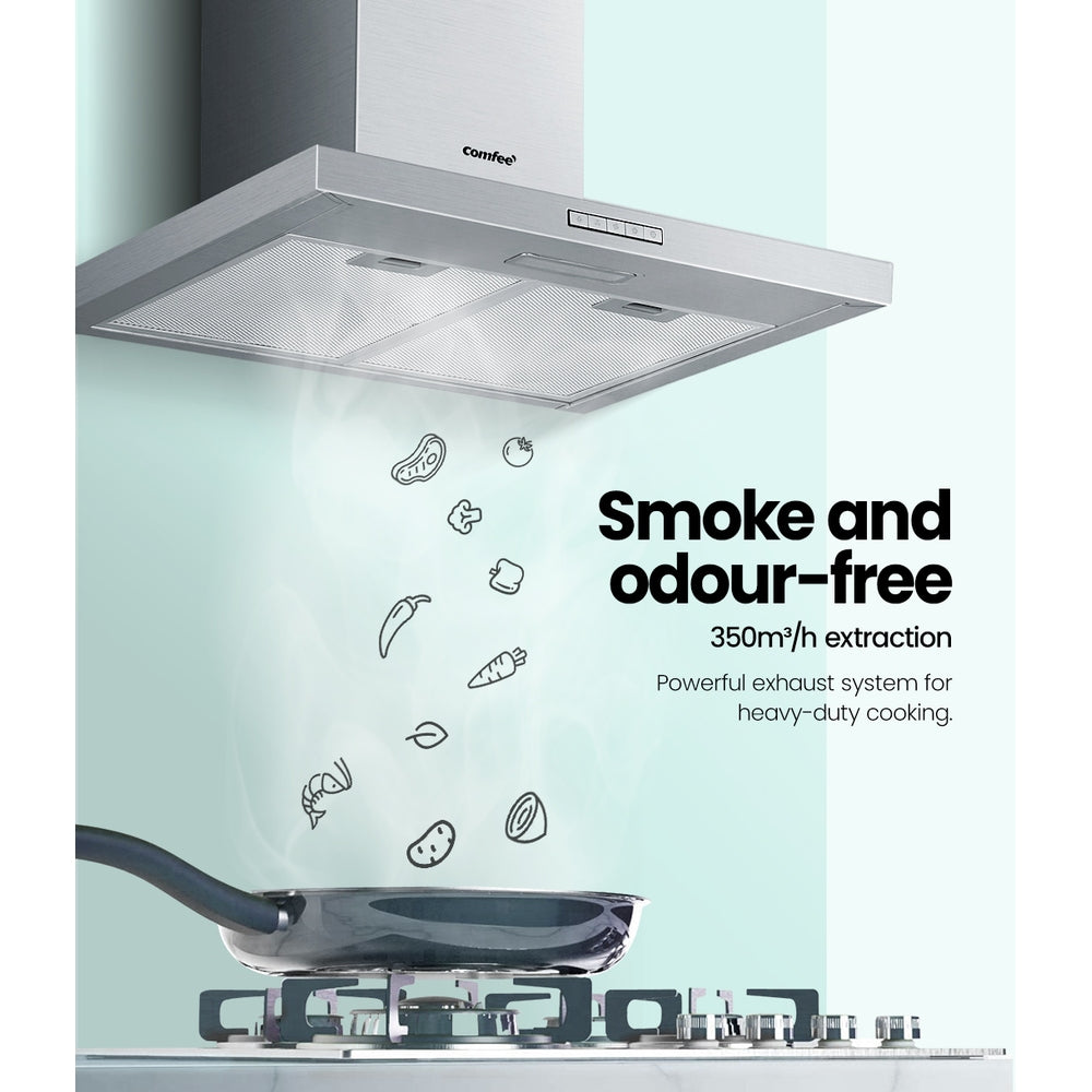 600Mm Rangehood 60Cm Range Hood Led Light | Comfee Shape Stainless Steel