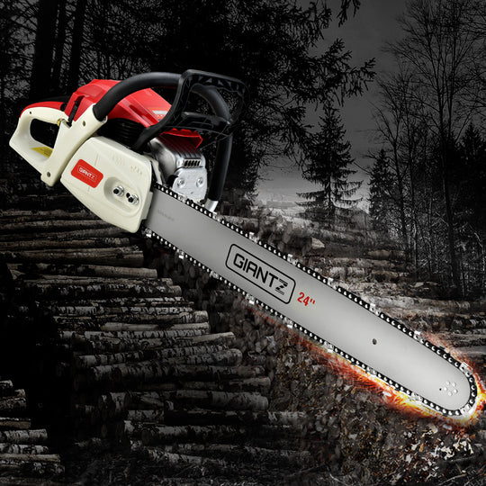 88cc Commercial Petrol Chainsaw E-Star | 24 Bar Pruning Saw