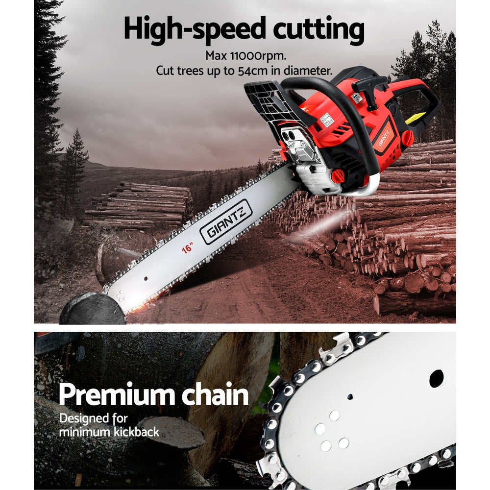 45Cc 16 Bar E-Start Pruning Chainsaw, Commercial Grade