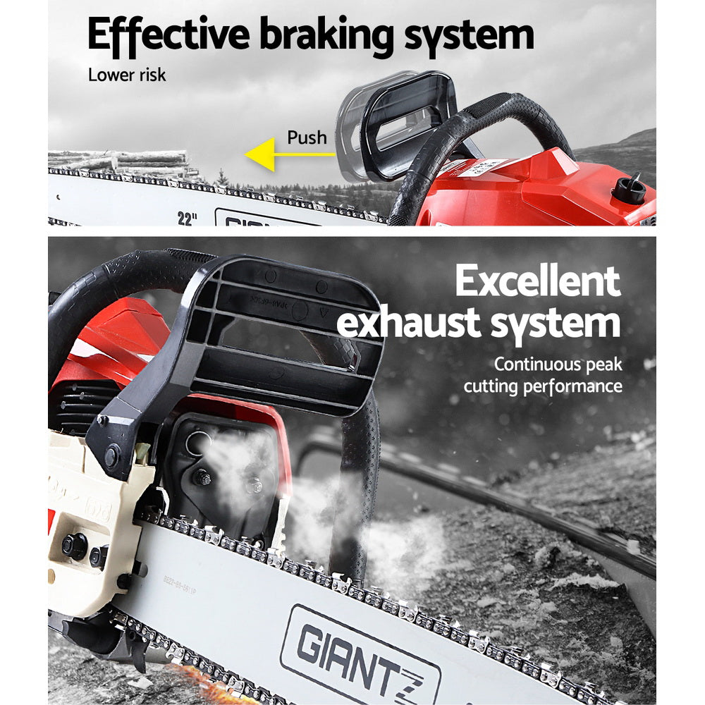 75Cc 18" Bar E-Start Pruning Chainsaw, Commercial Grade