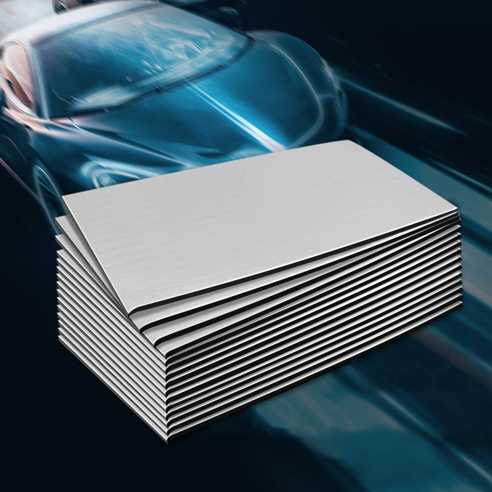 36Pcs 32Cm X 50Cm Car Sound Deadener Butyl Noise Insulation - Heat Proof Self Adhesive