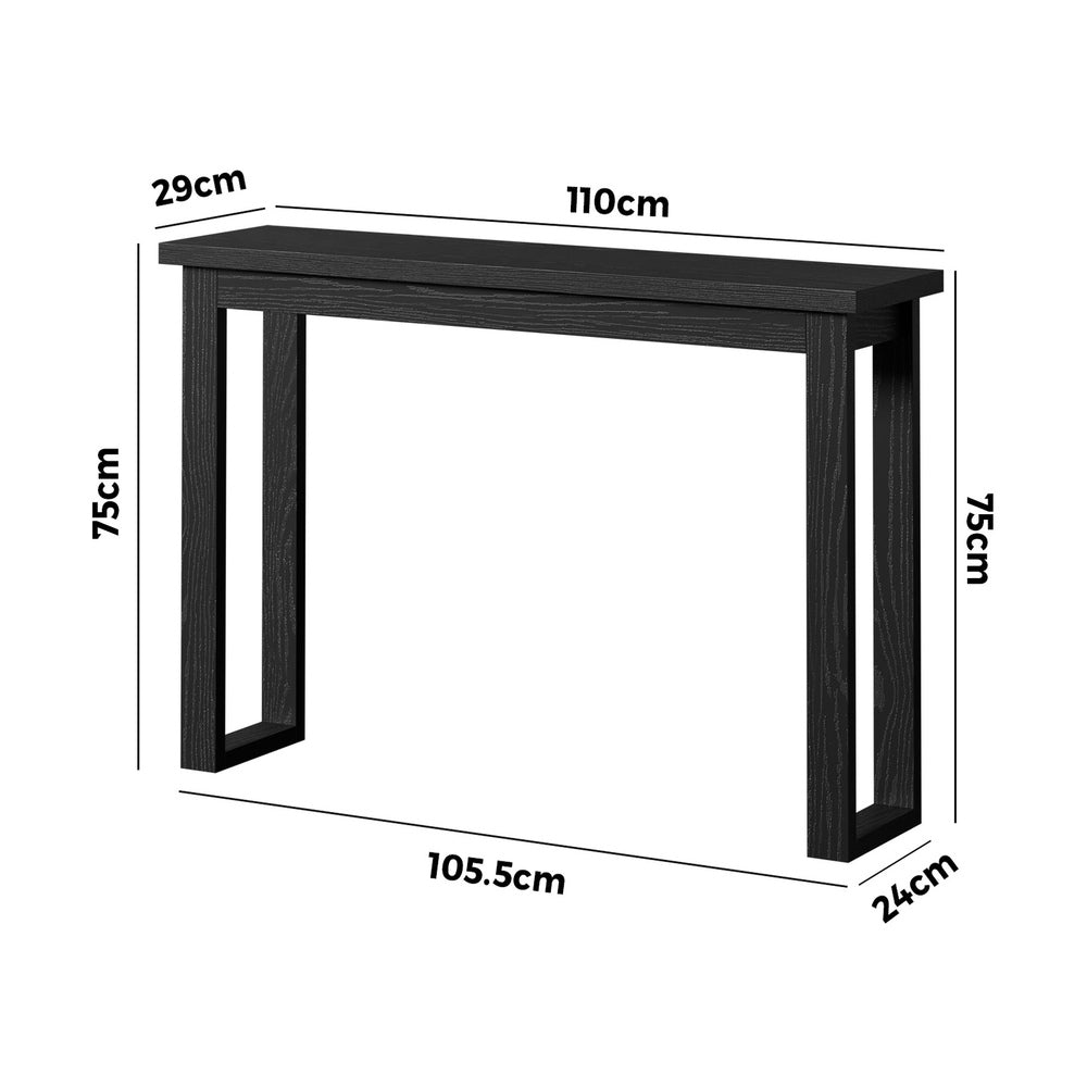 Hallway Console Table Narrow Black 110cm | Simpledeals
