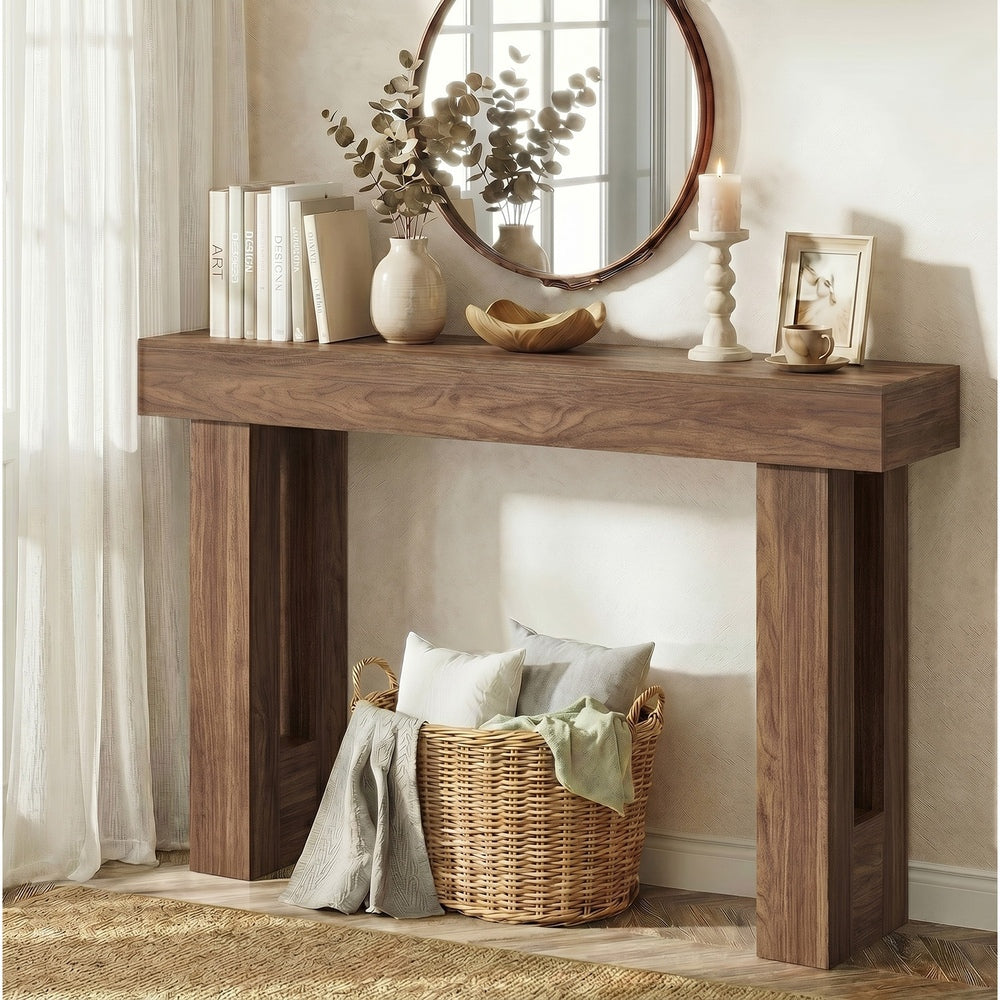 Walnut Console Table 120cm Hallway Entry | Simpledeals