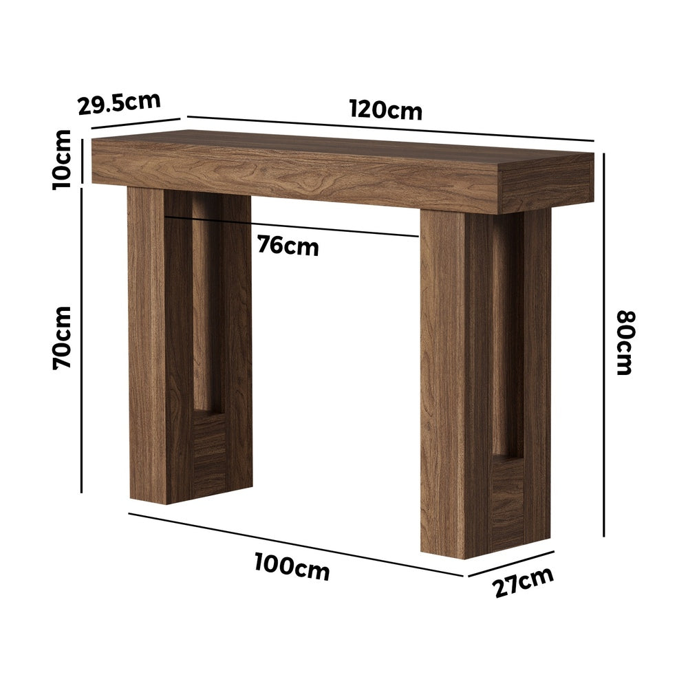 Walnut Console Table 120cm Hallway Entry | Simpledeals