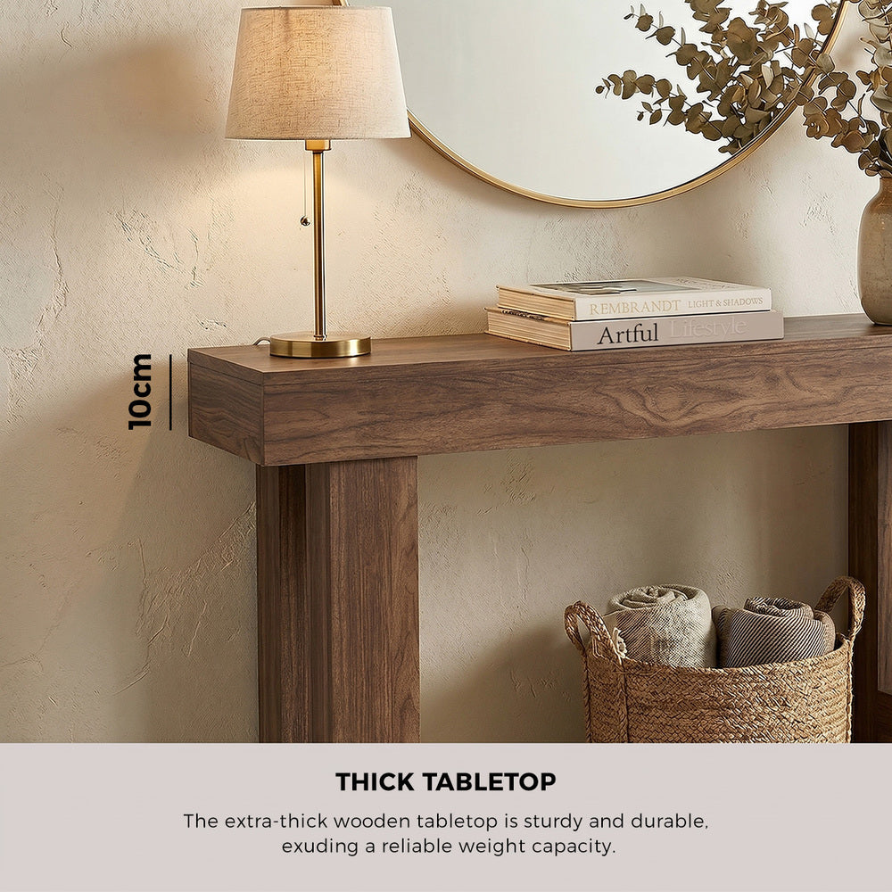 Walnut Console Table 120cm Hallway Entry | Simpledeals
