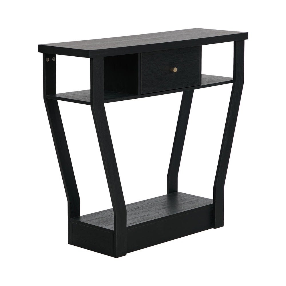 Black Console Table Hallway Drawer Storage | Simpledeals