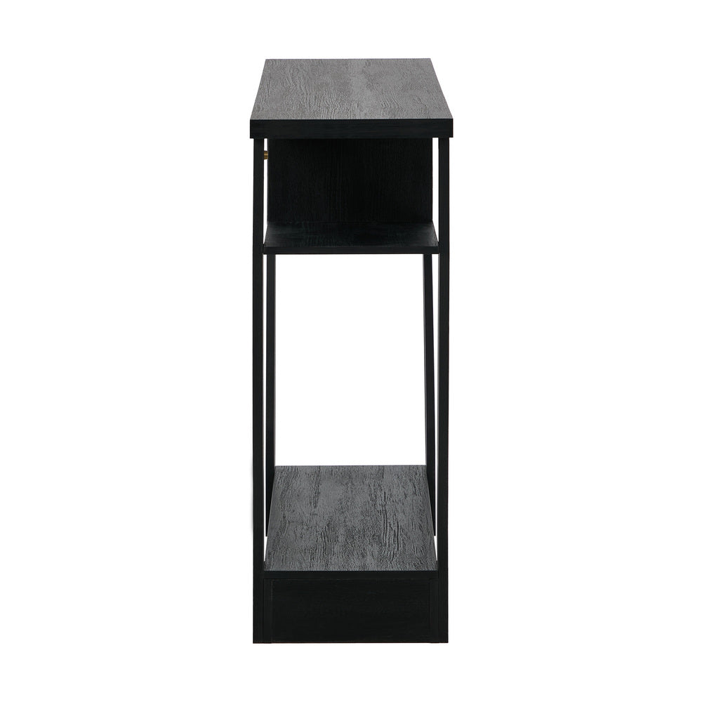 Black Console Table Hallway Drawer Storage | Simpledeals