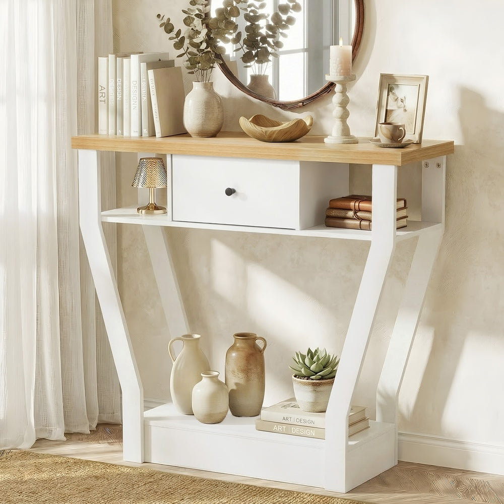Console Table Hallway Storage Drawer Shelf | Simpledeals