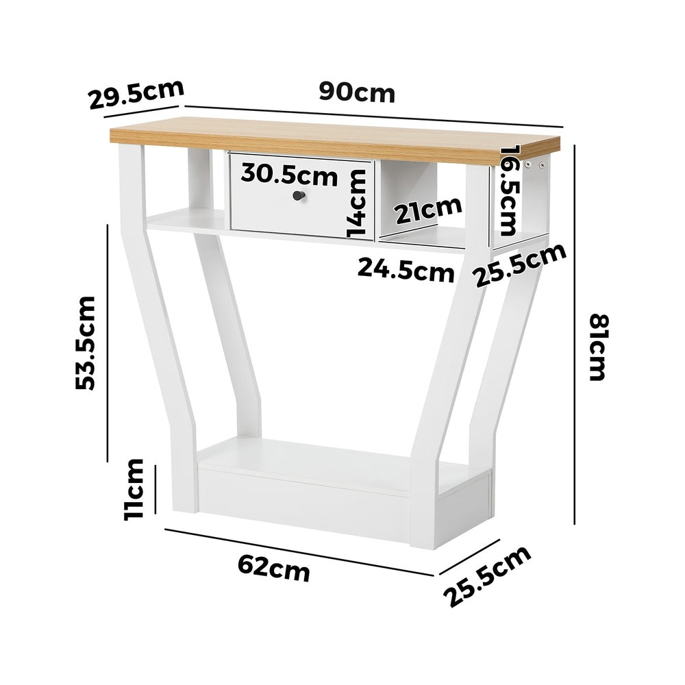 Console Table Hallway Storage Drawer Shelf | Simpledeals