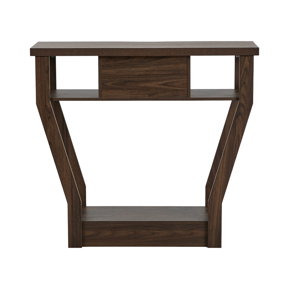 Console Table Drawer Hallway Storage Walnut | Simpledeals